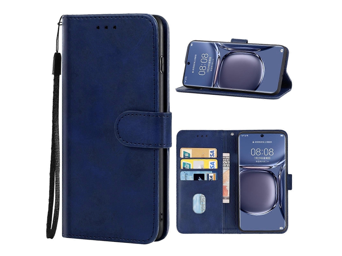 Capa De Couro Para Huawei P50 Pro (vermelha)