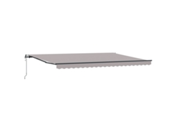 Toldo Retrátil Automático Cinza Claro Vidaxl Cinzento Claro Acrílico (500 X 350 Cm)