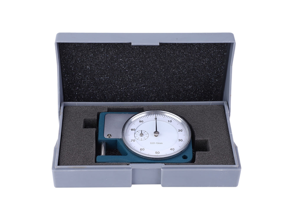 Indicador De Espessura (medida 0 10mm, Precisão 0,01mm)