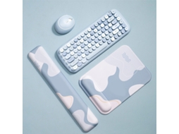 Lurelia Descanso De Pulso Ergonómico Para Teclado E Rato Azul Espuma Confortável