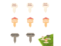 30Pcs Letra Alfabética Inglesa Inserir Flor Micro Musgo Suculento Acessórios de Vaso de Flores Decoração de Bolo de Mesa NEVEANCE