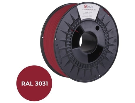 Filamento C Tech Premium Line Asa Vermelho Oriental Ral3031