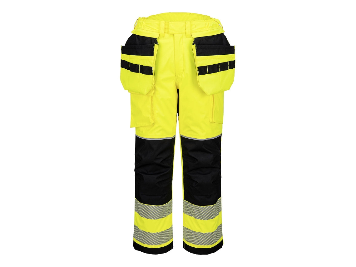 Calças De Inverno Pw3 Fr Modaflame Rain+ Hi-vis Laranja E Preto / Gg