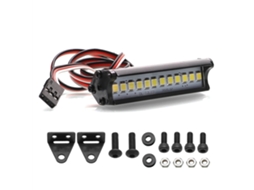 2 Peça de Carro Rc Barra de Luz Led para Tejadilho 52mm 85mm Farol de Busca para Carros Rc Crawler 1/10 Trx4 Trx6 Axial Scx10 Km MDUG