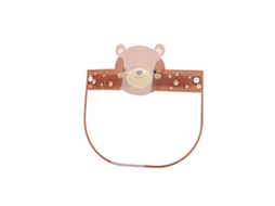 Protetor Facial Infantil Urso Marrom Pet Transparente