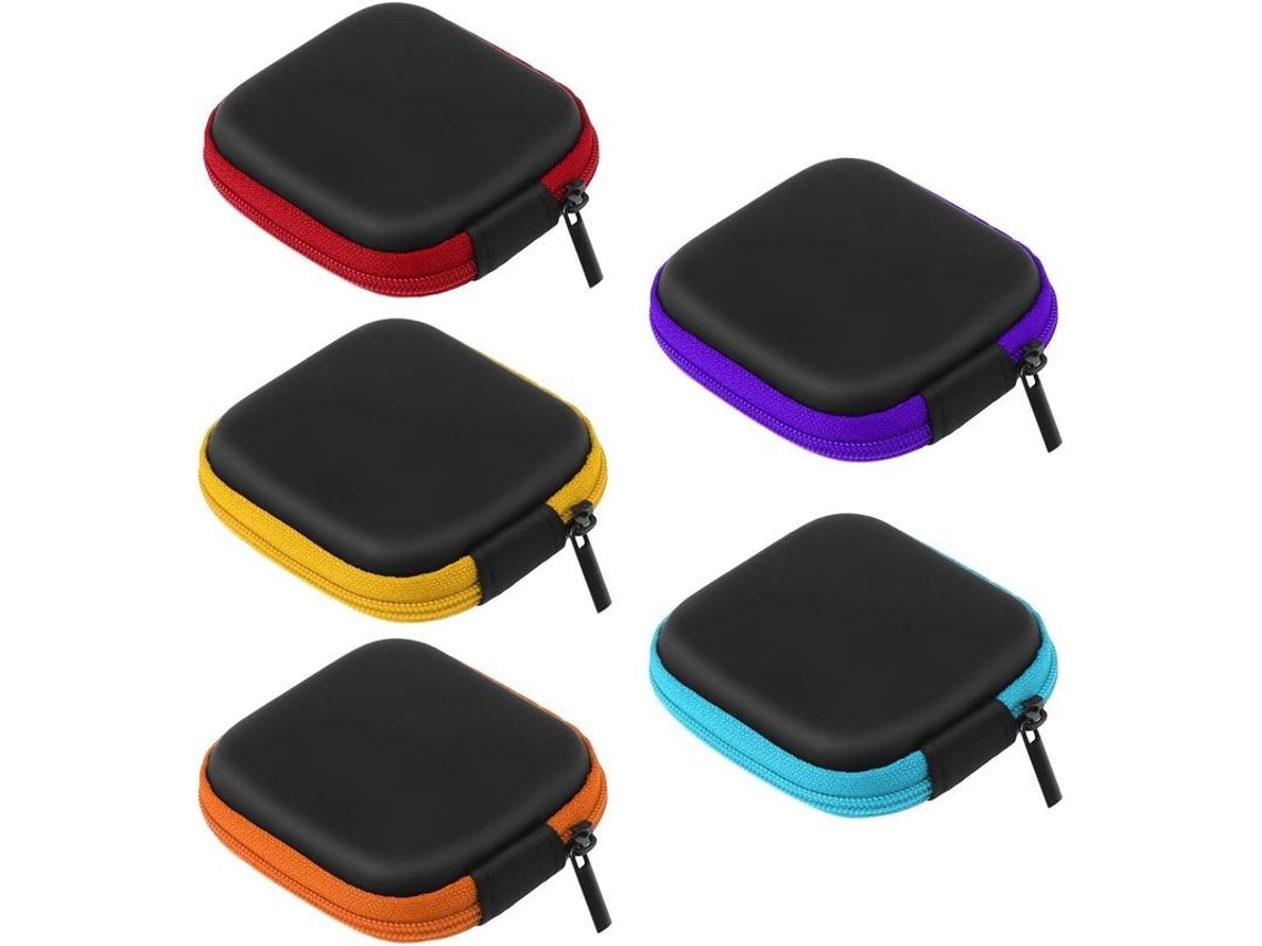 5 Cajas De Almacenamiento Mini Eva Para Auriculares Y Audífonos