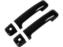 Revestimento Protetor Externo Para Maçaneta Tipo Tartaruga Fj Cruiser, Preto Brilhante, Fácil Instalação, Protege Contra