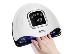 Lâmpada de Alongamento Unhas Sun x5m1max 80/180w, Secador Alta Potência, Máquina Fototerapia Uv Secagem Rápida. GOKOCO