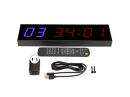 Timer Gimnasio Con Control Remoto Intervalo Cuenta Regresiva Cronómetro Led 1.8in