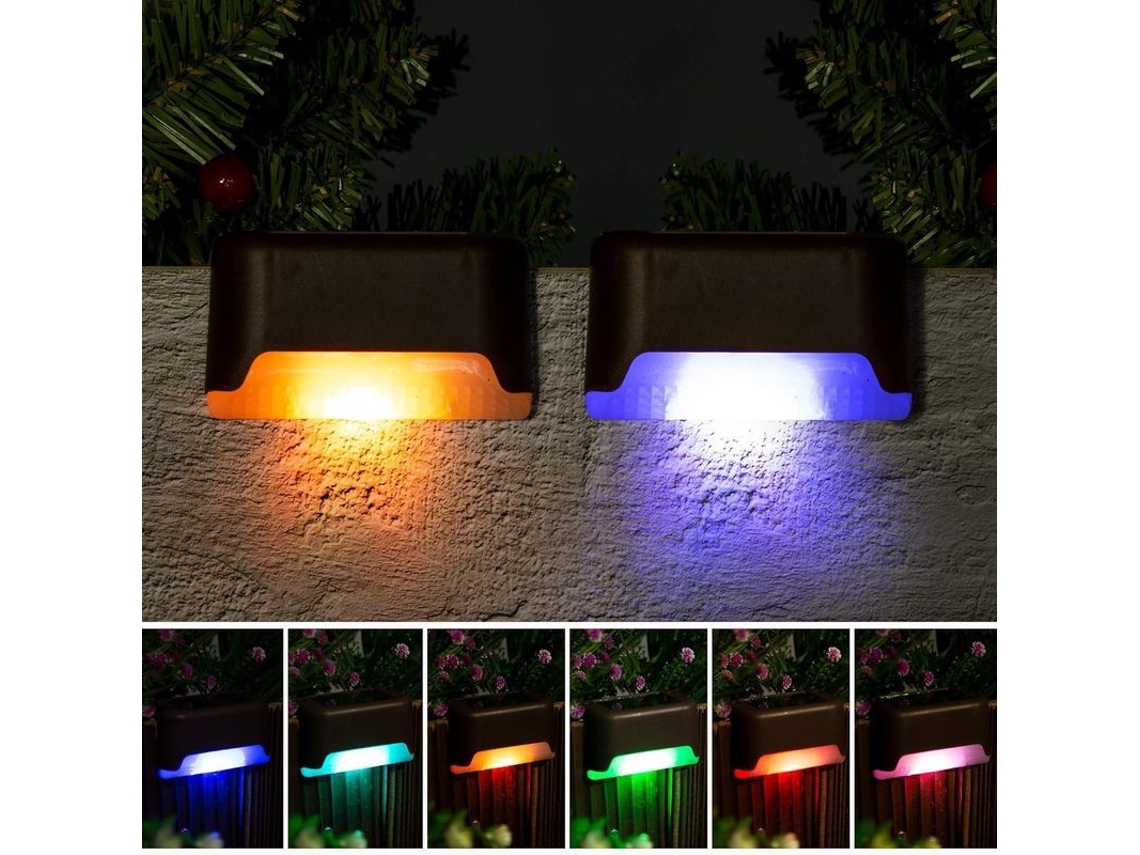 Luces De Piso Solar Exterior, 16 Pack Luces Led Impermeables Para Escaleras Y Terraza