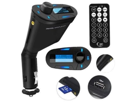 Car Kit MP3 Player Modulador FM sem fio com USB - SD - Card Player Car Streaming Reproduzir Música Transmissor FM