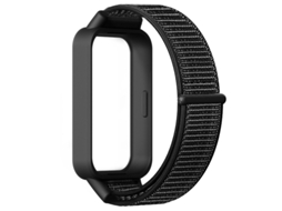 Pulseira Esportiva de Nylon para Redmi Band 3 / Xiaomi Band 9 Active ajustável e respirável Preto intenso HEXINYIGJLY