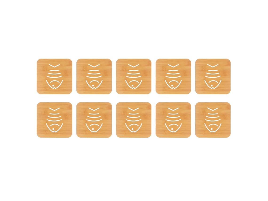 Tapete de Mesa LAXISCREED Peixe Pequeno 10pcs