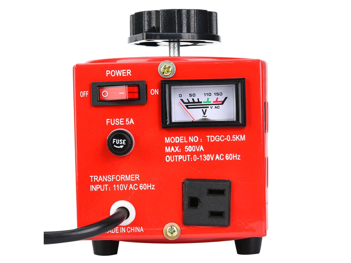 Laxiscreed Regulador De Tensão Ac 0-130v, 5a, Mono-phase Para Eletrônicos