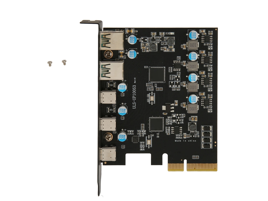 Placa De Expansão Pcie Para Type C Usb3.2 20gbps Sem Driver Placa Host Pci Express