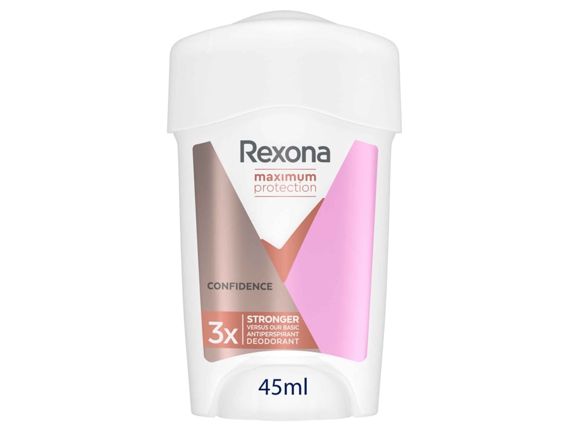 Desodorizante Creme Stick Maximum Protection Confidence REXONA emb. 45 ml