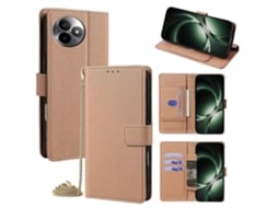 Capa De Celular Triangular Em Couro Com Alça Transversal Para Redmi K80 Ultra