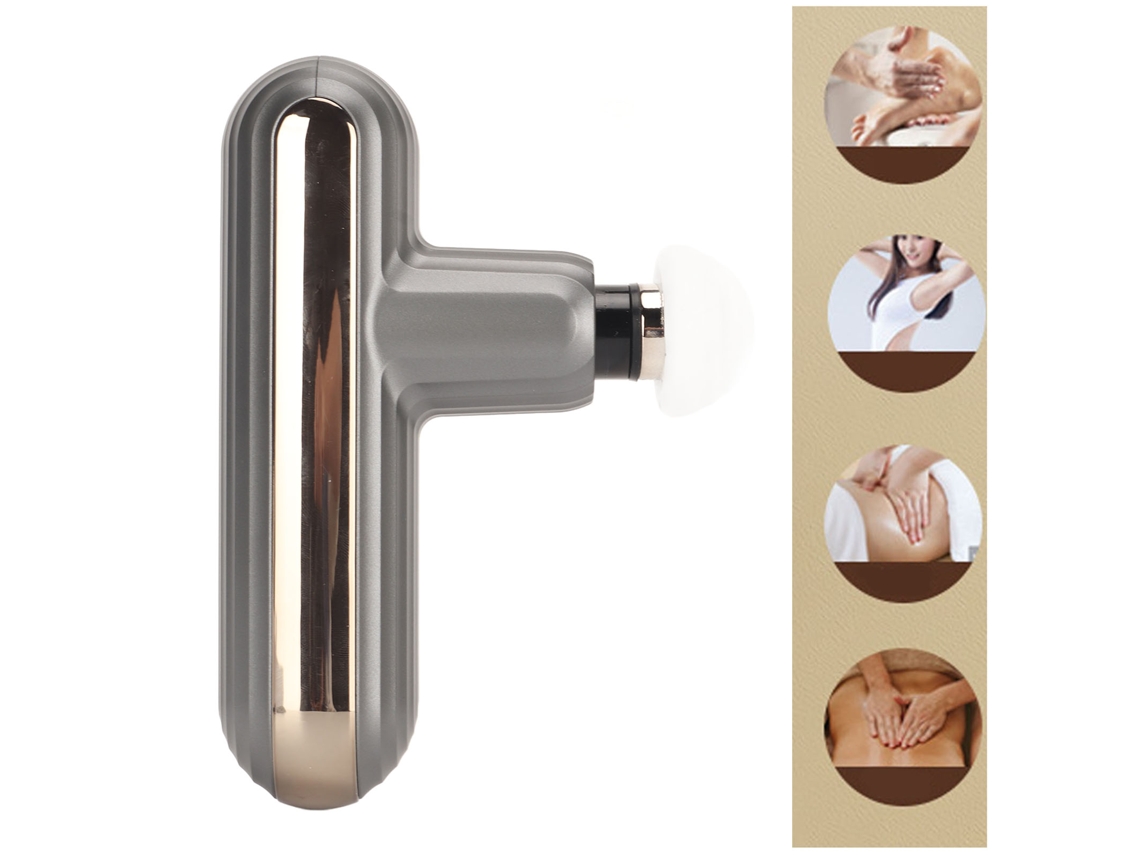 Massageador Muscular De Baixo Ruído, 4 Velocidades, Recarregável, Portátil, Relaxamento De Tecidos Profundos, Massageador Portátil Aquaforge