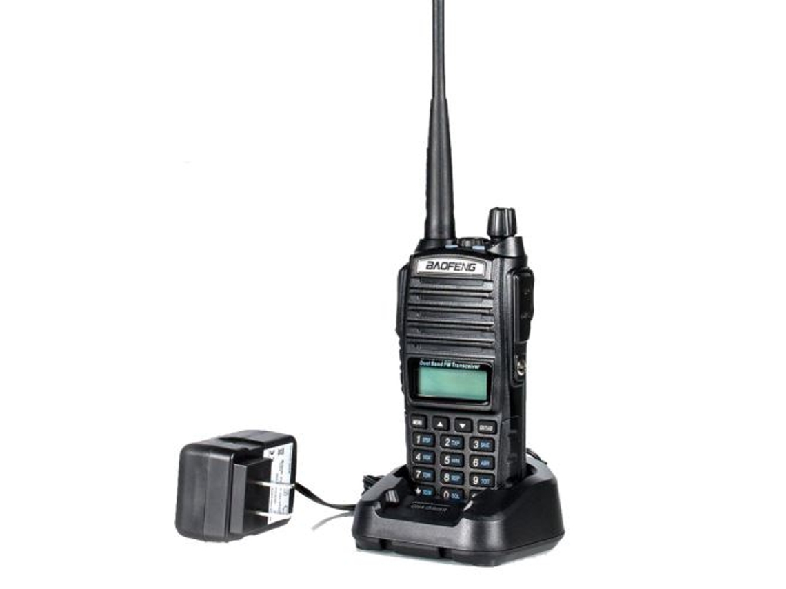 Rádio Walkie-Talkie UV-82 genuíno de 8 W, Dual Band VHF/UHF, Bidirecional. - aquaforge