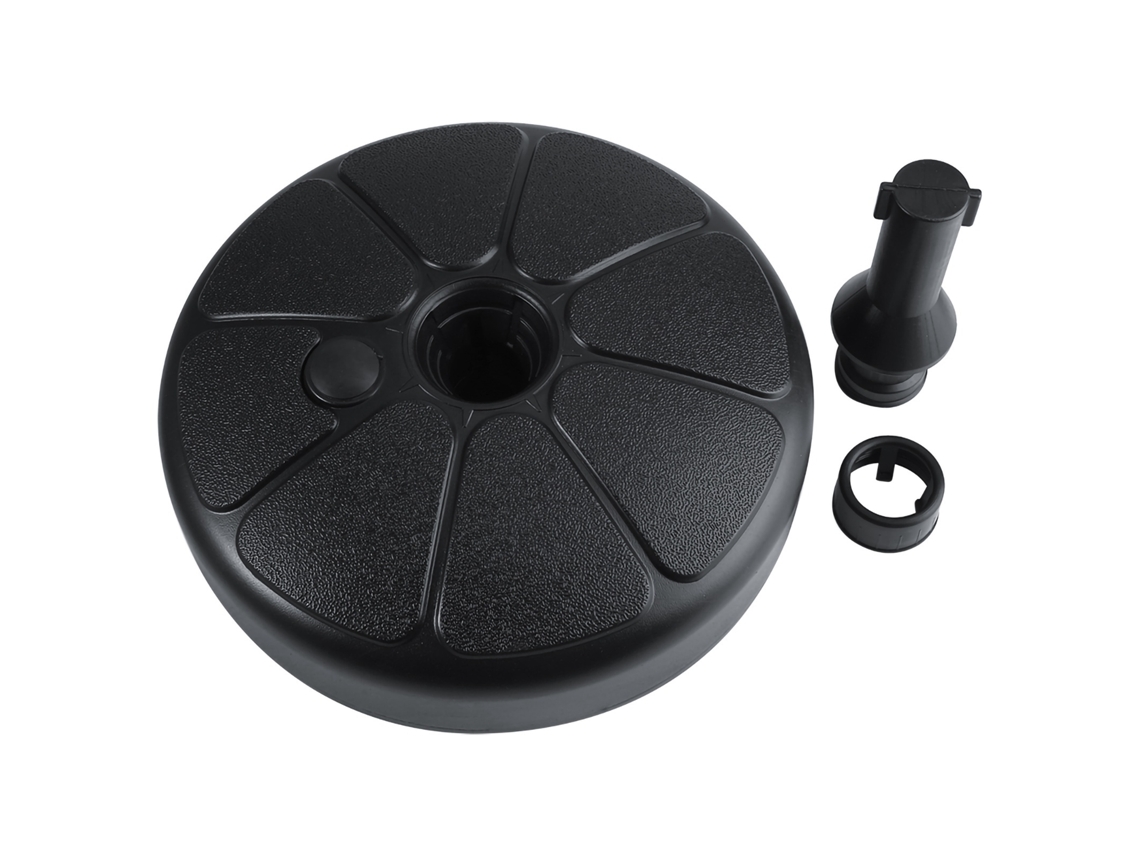 Base Para Guarda Sol Redonda De Plástico Para Jardim Preenchível Com Água Ou Areia