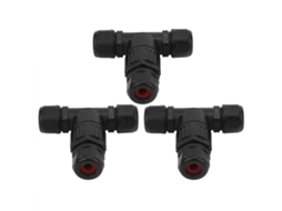 Laxiscreed Conjunto De 3 Cabos De Conector Impermeável Ip68 Para Ligação Em T De 3 Vias