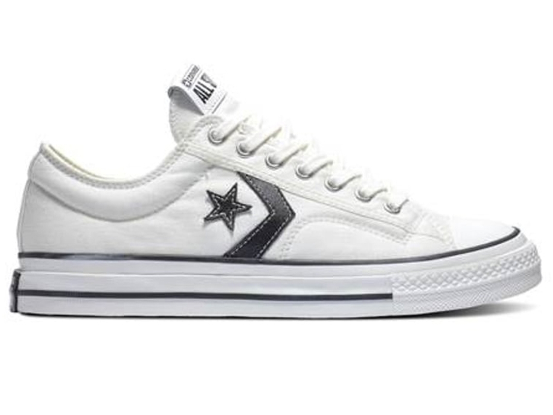 Star Branco Couro Tenis Converse Couro Masculino Star Botinha - Main Image