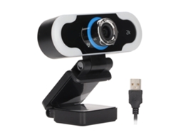 Câmera De Pc Webcam 2k Com Microfone Redução De Ruído Ângulo Amplo Foco Automático Luz De Preenchimento