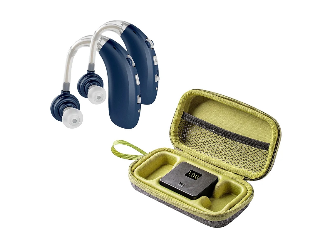 Amplificador Auditivo Sonoro, Reprodutor De Música, 2 Em 1, Para Idosos (versão Bluetooth) Um Parazul Czhhmart