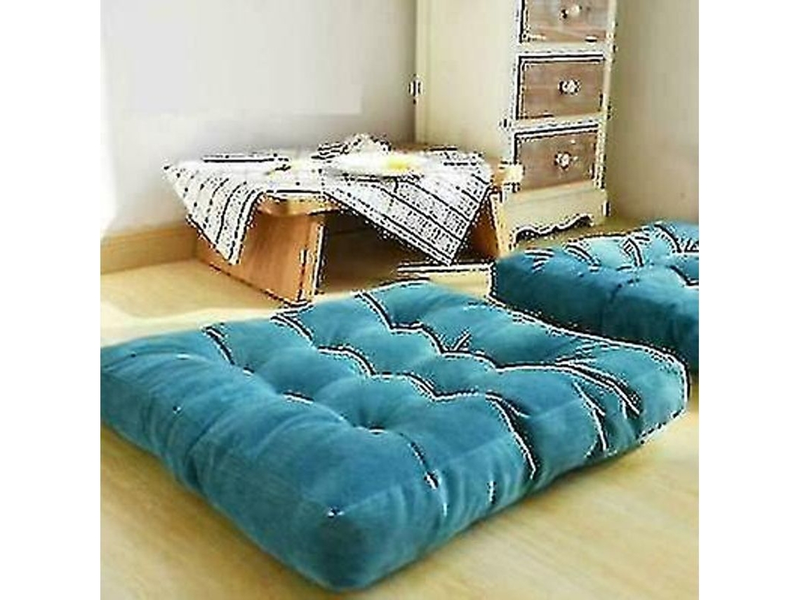 2026 cojín de Solo Quadrado de Veludo de Renda 55x55cm para Sala Jardim Yoga Meditação Decoração Suave e Quente