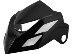 Defletor de para-brisa para motocicleta em ABS preto, extensão compatível com MSX125, proteção
