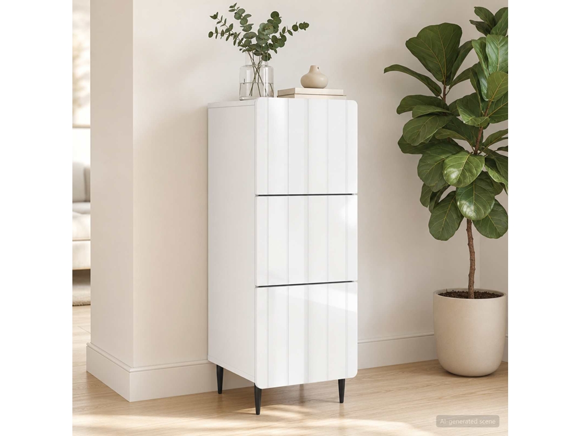 Vidaxl Gabinete De Gavetas 33 X 34,5 X 92 Cm Derivados De Madeira