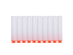 Rebe-100 Balas De Recarga Suaves De Espuma Eva Para Pistola De Brinquedo Acessório Reutilizável (branco)