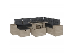 Garden Sofa Set, Garden Sofa Sets Vidaxl Cinzeto Rattan / Vime (n/a)
