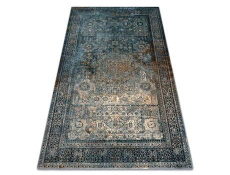 Tapete DYWANY LUSZCZOW Omega Mamluk Roseta Lã Azul (135x200cm)