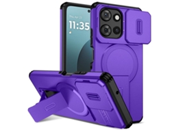 Capa Zruxe Compativel Com Motorola Moto G Play 5g / G Power 2025 (suporte Magsafe - Protecao Deslizante - Roxa)