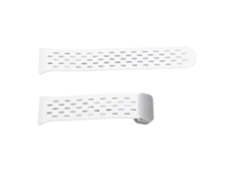 Correa De Reloj De Silicona Con Liberación Rápida Ligera Estilizada Y Transpirable Para Galaxy Fit3 Blanca
