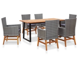 Garden Table And Chair, Garden Tables And Chairs Vidaxl Cinzeto Rattan / Vime (n/a)