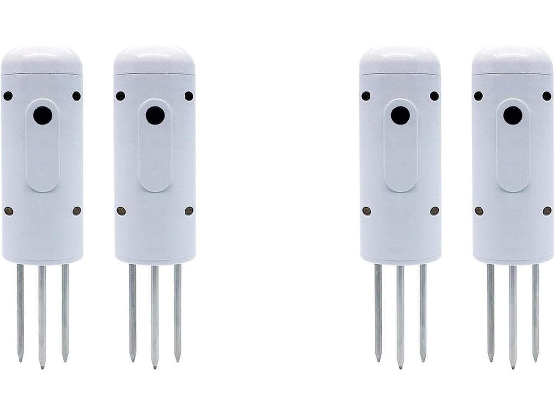 Kit Com 4 Unidades De Monitor Plantas Tuya Zigbee Medidor Temperatura Do Solo, Sensor Umidade, Detector