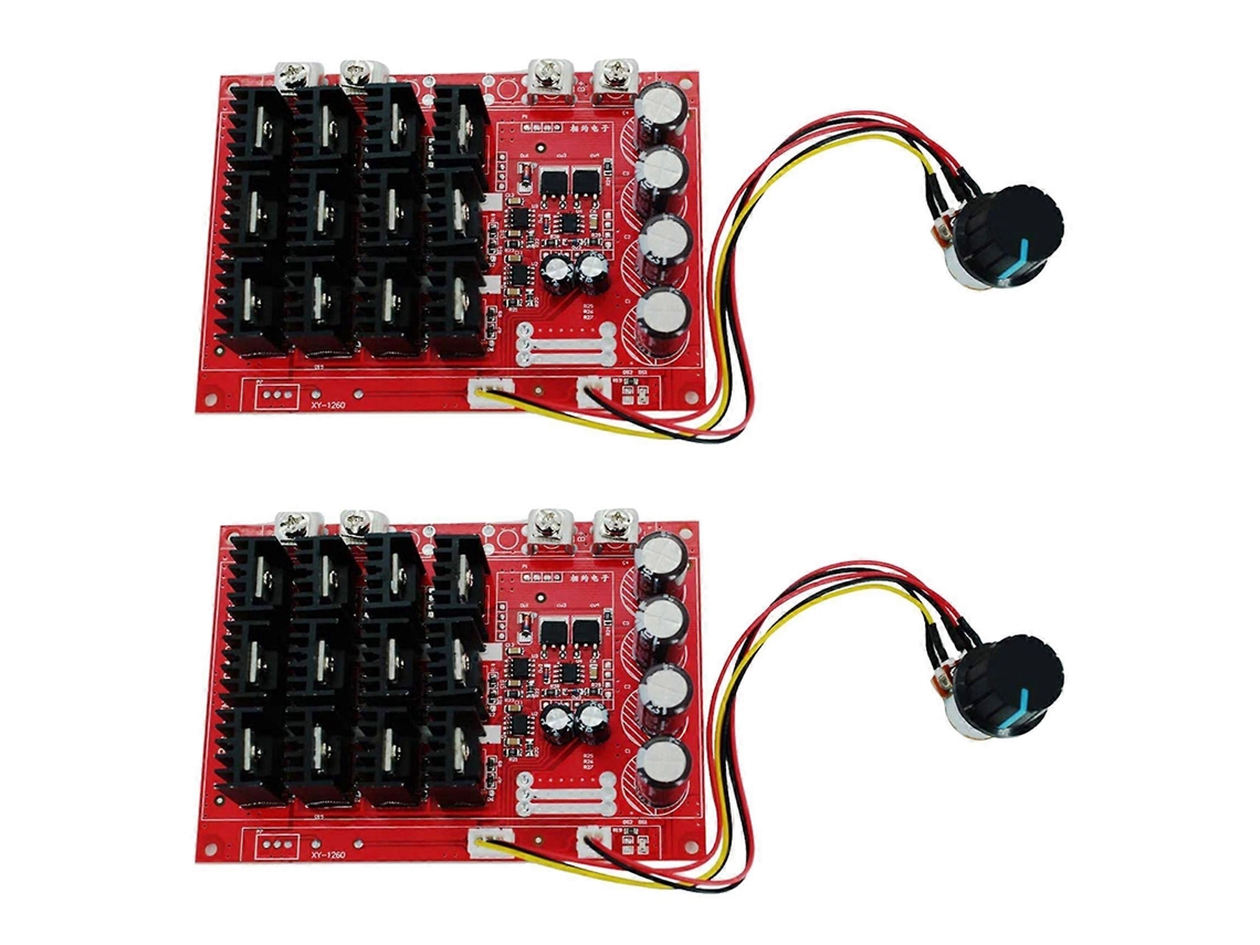 2x Motor Controller,pwm Dc Motor Speed Controller 10-50v 60a High Power Hho Rc Driver Pwm Controller Modulered