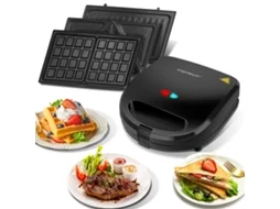 Sanduicheira Máquinas de Waffles com Placas Intercambiáveis Aigostar Rubik 750W 3 em 1