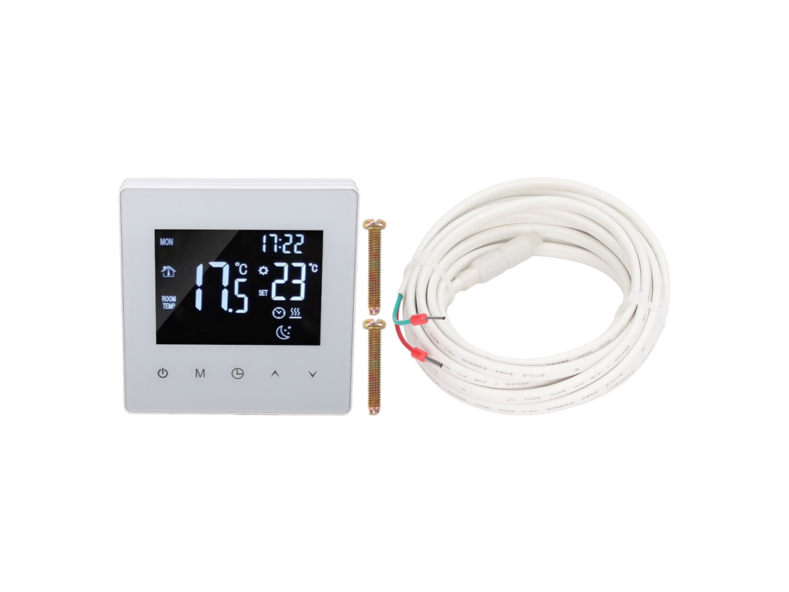 Termostato Inteligente com Tela LCD, 16a, Controlador de Temperatura, AC 90‑240v | S/MARCA