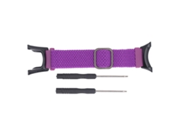 Pulseira Tecelada De Nylon Ajustável Para Suunto Ambit Roxa