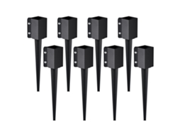 VEVOR Fence Post Anchor Ground Spike 8 Pack 24 X 4 X 4 em Estacas de Cerca de Metal