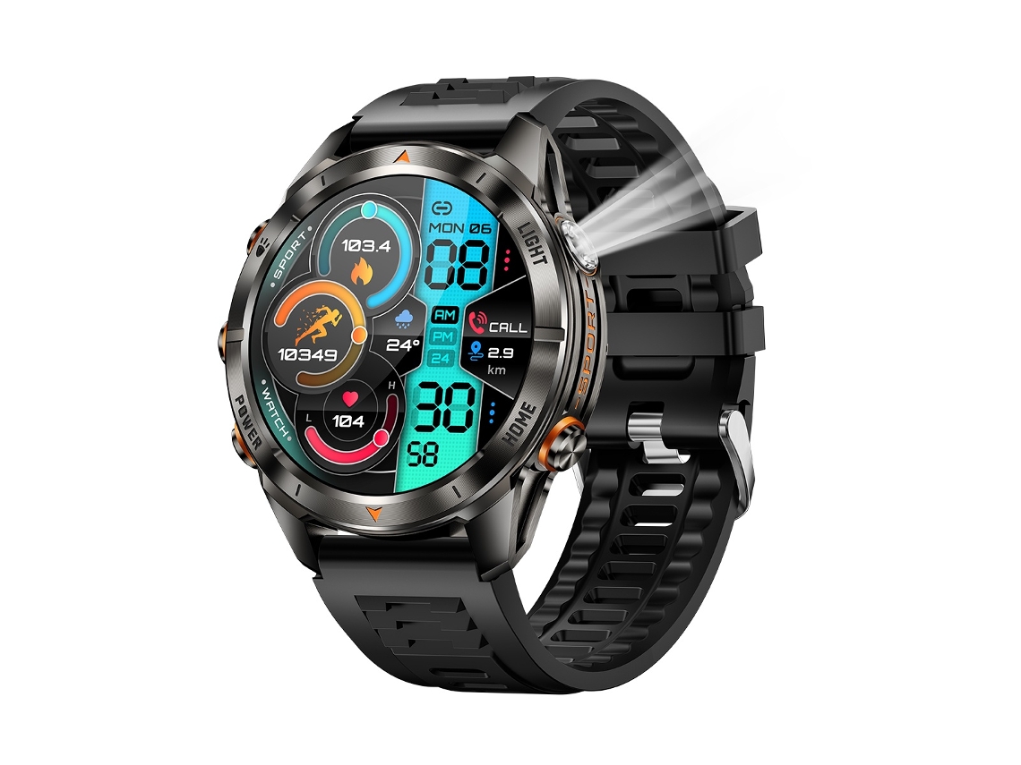 Smartwatch F310 Com Tela Hd De 1,46 Polegadas, Monitoramento De Exercícios, Pressão Arterial E Frequência Cardíaca (preto)