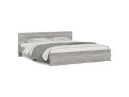 Estrutura de Cama com Cabeceira Cinzento Sonoma MAISON EXCLUSIVE (160x200 cm)