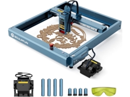 SCULPFUN Sf-A9 Máquina de Gravação a Laser 40W/20W com Assistência de Ar e Pés Elevados Foco Preciso Gravação de Alta Velocidade de 36000 Mm/Min