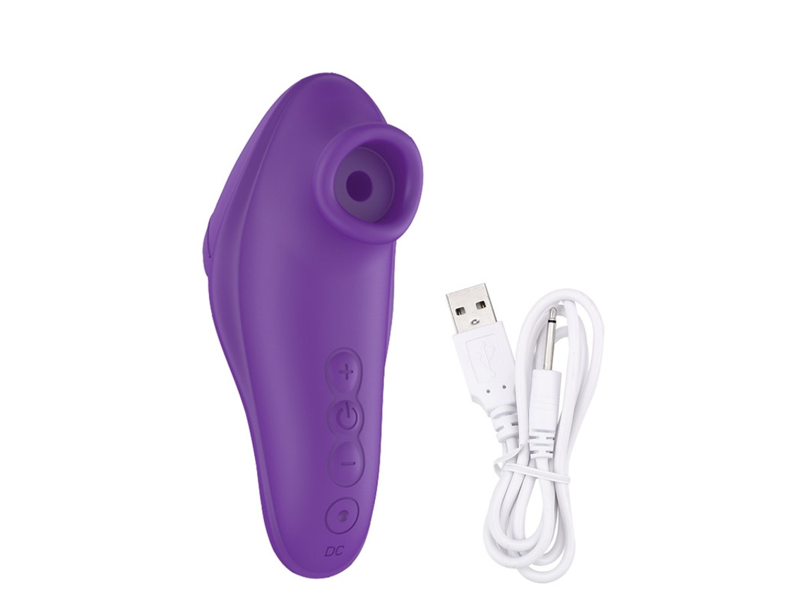 Vibrador De Suco De Dedo Recarregvel Usb Com 10 Modos Para Adultos (roxo)