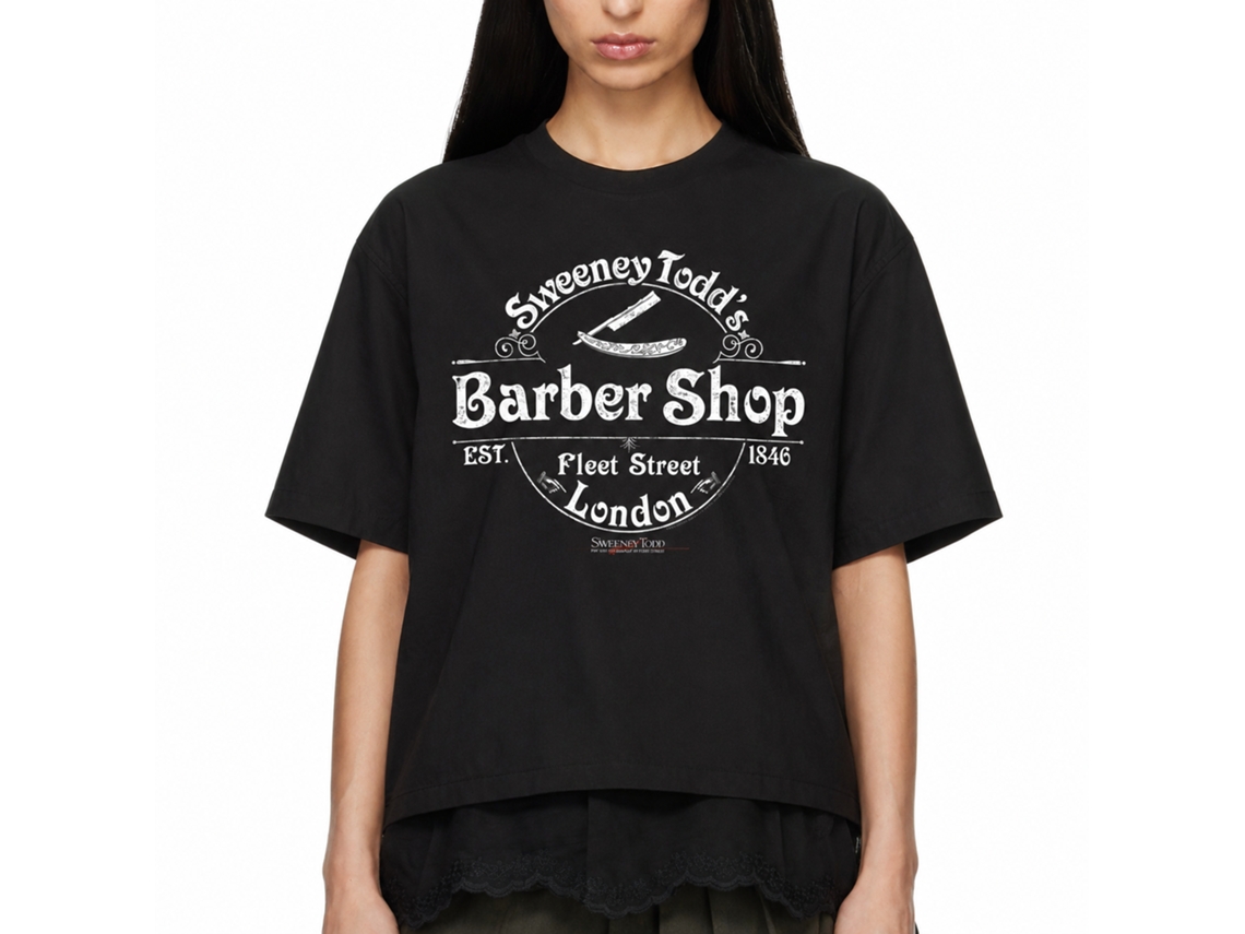 Rockinstone Sweeny Todd Barber Shop Black Adult T-shirt Size:xl