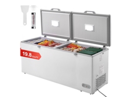 Conjunto De Arca Congeladora Comercial 561l, Caixa Frigorífica Com Controlo De Temperatura E Geleira Horizontal Tekmaquinas