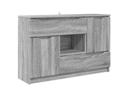 Aparador | Buffet Cinza Sonoma 100 X 30 X 65,6 Madeira Processada